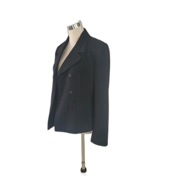 Jones New York Double Breasted Black Blazer Size 8 - Picture 7 of 11